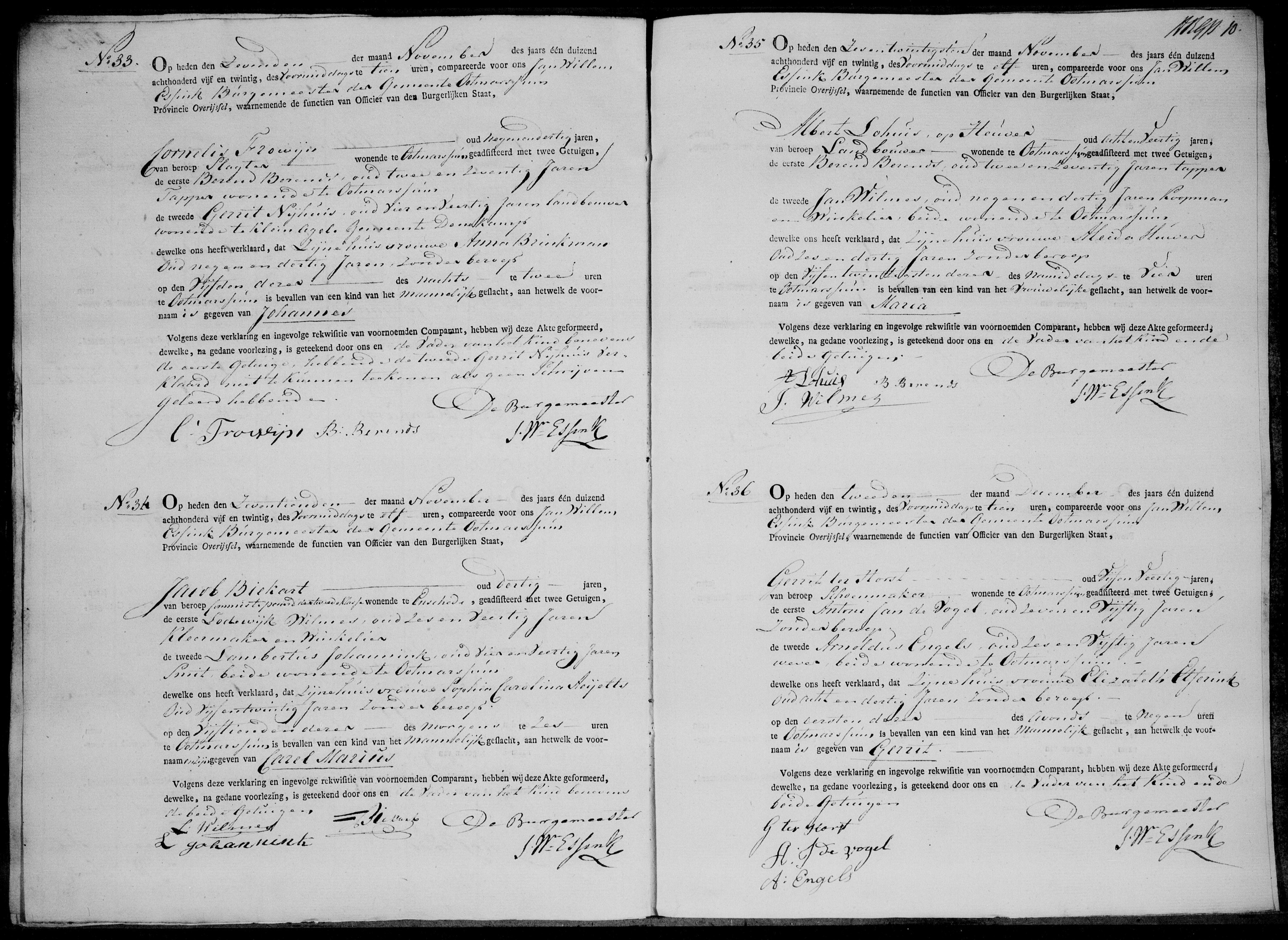 Geboorteakte van Johannes Frowijn Geboorteakte van Johannes Frowijn