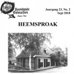 Heemsproak najaar 2018